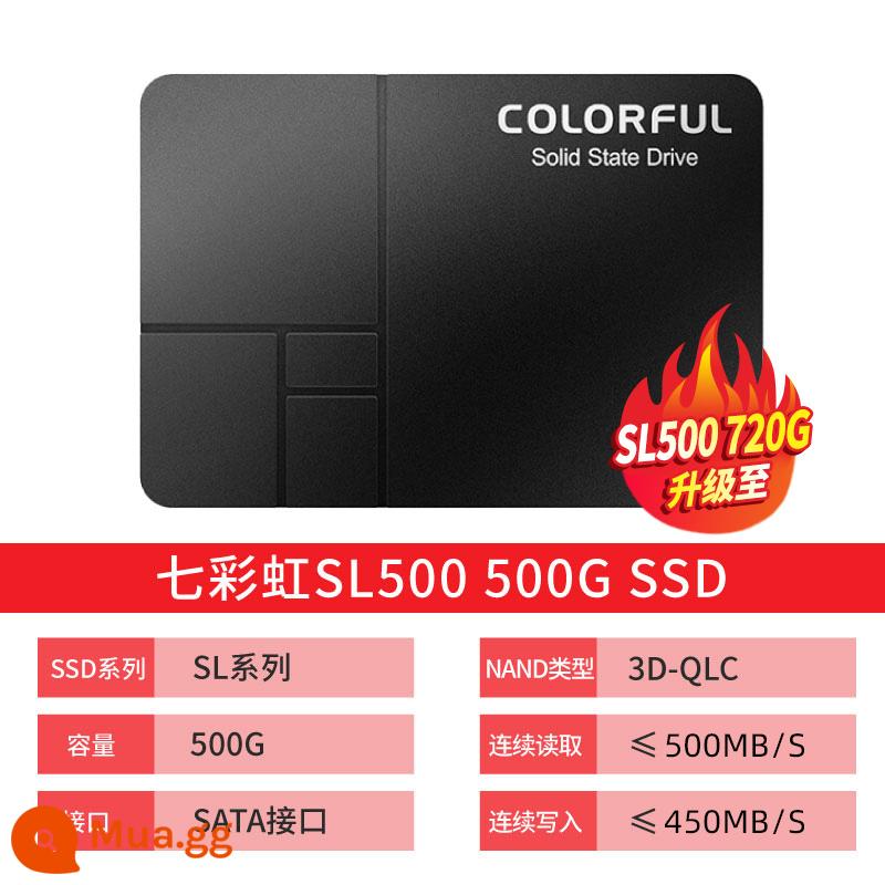 Ổ đĩa trạng thái rắn cho máy tính để bàn SSD SL500 512G 500G đầy màu sắc Giao diện SATA3 2,5 inch - SL500 500GB[SL500 720G]