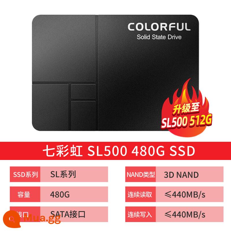 Ổ đĩa trạng thái rắn cho máy tính để bàn SSD SL500 512G 500G đầy màu sắc Giao diện SATA3 2,5 inch - SL500 480GB[SL500 512G]