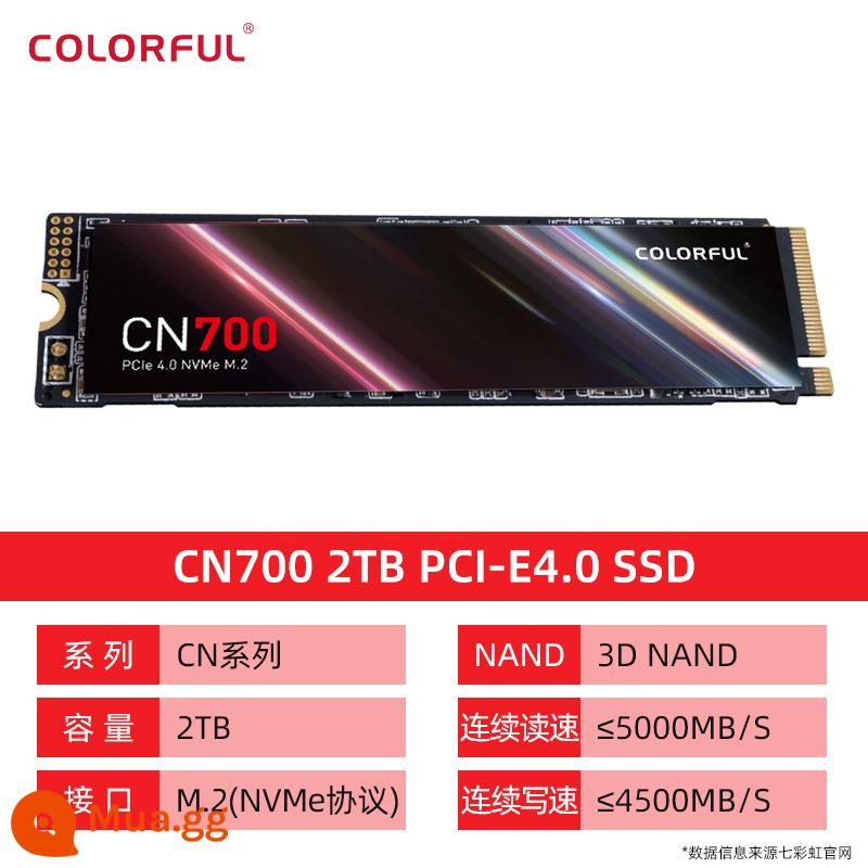 Nhiều màu sắc CN600 512G M.2 SSD máy tính để bàn NVME notebook pcie 4.0 ổ cứng thể rắn 1T - CN700 2TB