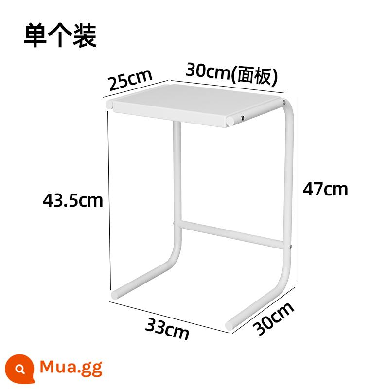 Giá đỡ nhà bếp có thể thu vào mặt bàn tủ tổng thể phân vùng bên trong lớp giá tủ gia vị lưu trữ lớp kệ nồi giá bát giá - Giá đỡ nồi cơm điện (loại cố định cực cao) (màu trắng)