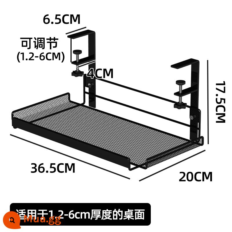 Dưới gầm bàn giá quản lý cáp quản lý cáp hộp khe cắm máy tính đáy bàn đựng cáp dữ liệu dây ổ cắm router wifi gầm bàn - Kích thước lớn màu đen (có thể điều chỉnh)