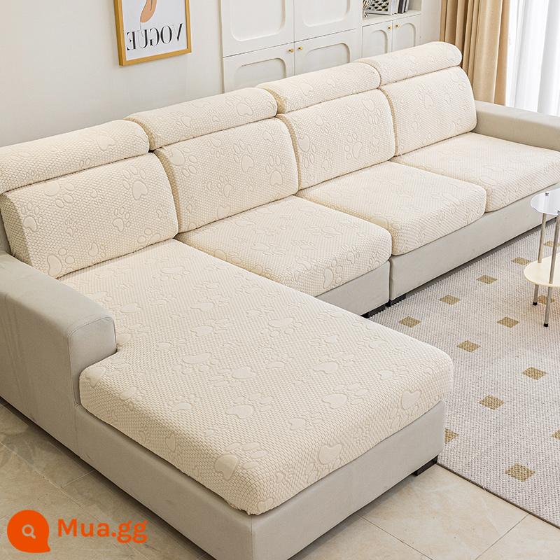 Đan kết hợp đàn hồi đa năng bao gồm tất cả ghế sofa bốn mùa đa năng đệm lưng bọc ghế sofa đệm - Móng mèo (màu vàng mù tạt)