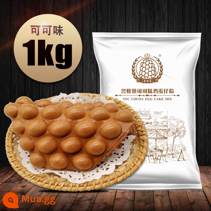 Yufengchao Bột Bánh Trứng 1Kg Nhà Phong Cách Hồng Kông QQ Muffin Bột Thương Mại Ban Đầu Đặc Biệt Bột Trộn Sẵn Miễn Phí Vận Chuyển - Vị cacao 1kg