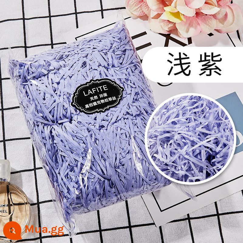 Hộp quà tặng raffia vụn giấy lụa sáng tạo hộp kẹo làm bánh Tanabata ngày lễ tình nhân đóng gói quà tặng phụ miễn phí vận chuyển - tím nhạt