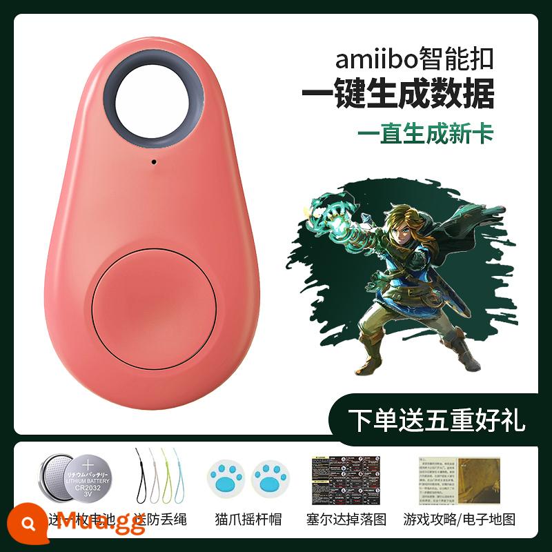 Zelda Breath of the Wild amiibo Caselda Peerless Legend NS Sky Sword Thẻ liên kết Breath of the Wild - [Chính thức - Hồng] Tất cả amiibo thông minh và luôn chải răng (pin nút miễn phí + mũ vuốt mèo * 2 + dây chống thất lạc * 1 + poster hình ảnh rơi)