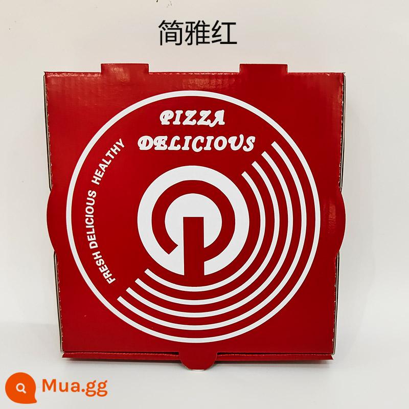 Pizza pizza hộp giao hàng màu dày bao bì hộp 9 inch 8 inch 7 inch 6 inch 10 inch 12 inch cán tùy chỉnh - Jian Yahong