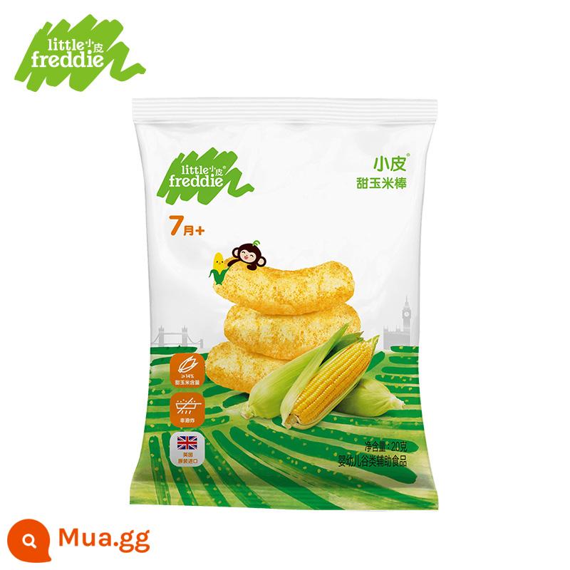 [Giảm 20% cho 4 món bất kỳ] Snack Xiaopi, trái cây xay nhuyễn tùy chọn, không thêm muối, đường, mận khô, bánh gạo mọc răng, bánh quy, bánh phồng - [Tháng 7+]Bắp ngọt nguyên lõi 20g