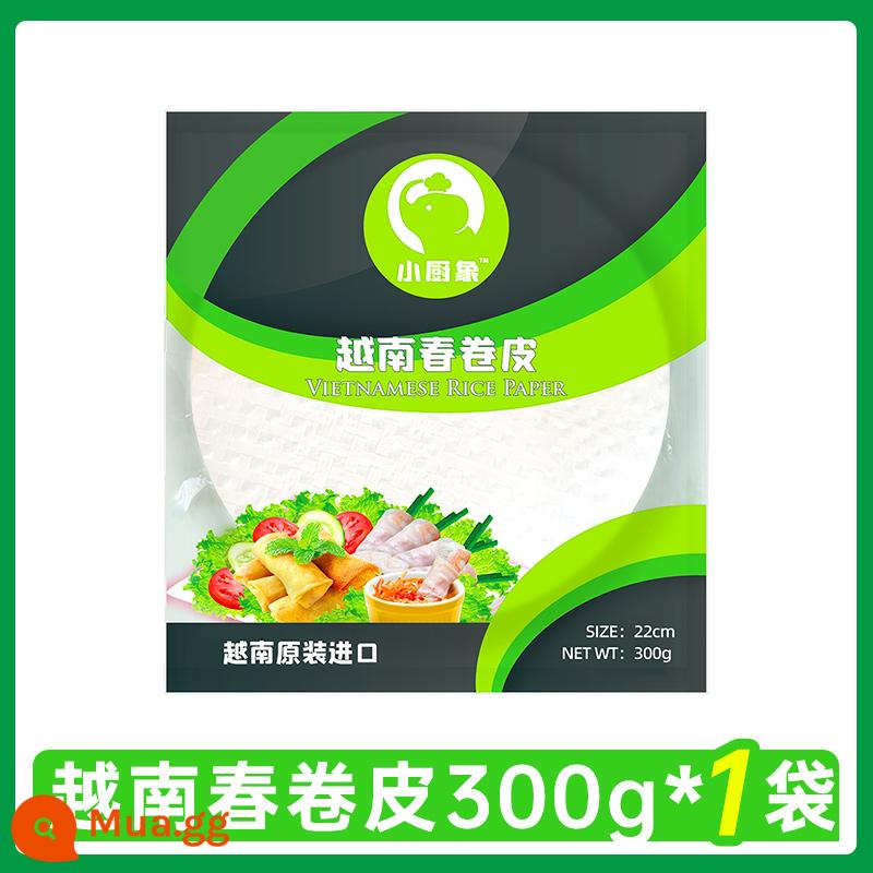 Chả giò Việt Nam Da bánh cuốn 360g pha lê trong suốt Bánh tráng mỏng da gạo Nguyên liệu nhúng bánh giò Thái Bánh tráng pha lê Thái Lan - Chả giò 300g*1 túi