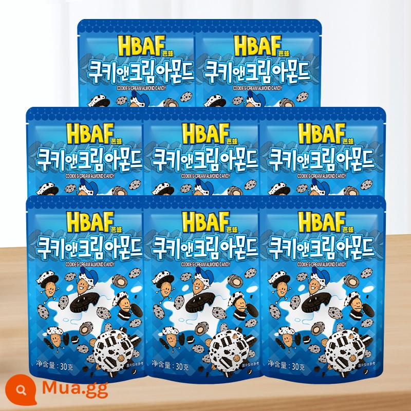 Tom Farm Hàn Quốc Kem Mật Ong Hạnh Nhân Hạt Điều Mù Tạt Hạnh Nhân Hạnh Nhân Snacks Nhập Khẩu - [8 gói] Bánh quy hạnh nhân vị kem 30g*8 gói