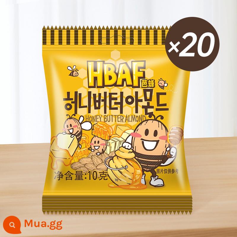 Tom Farm Hàn Quốc Kem Mật Ong Hạnh Nhân Hạt Điều Mù Tạt Hạnh Nhân Hạnh Nhân Snacks Nhập Khẩu - [Gói Mini] Hạnh Nhân Kem Mật Ong 10g*20 túi