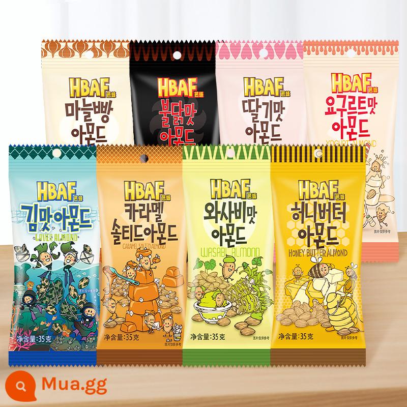 Tom Farm Hàn Quốc Kem Mật Ong Hạnh Nhân Hạt Điều Mù Tạt Hạnh Nhân Hạnh Nhân Snacks Nhập Khẩu - [8 gói] 1 gói mỗi loại 8 hương vị phổ biến