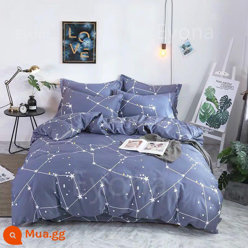 Giá đặc biệt vỏ chăn đơn 1,5m giường ký túc xá sinh viên đơn 180x200x230cm vỏ chăn đôi đơn giản 1,1m - Sao băc đẩu