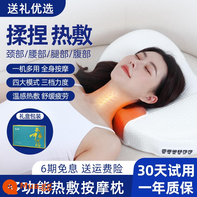 Thiết bị mát xa cổ tử cung Sửa chữa Thiết bị massage cổ tử cung Vai cổ và cổ Đo cổ nạo vét nạo - Thế hệ thứ 6 [thổi phồng tự động + thuốc ngủ y học cổ truyền Trung Quốc + chườm nóng + xoa bóp + rung]