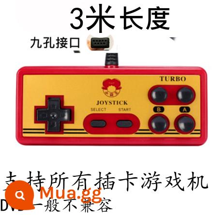 Gamepad chín lỗ bảy lỗ giao diện USB FC máy chơi game kiểu cũ PC phiên bản máy tính rocker có dây Xiaobawang - Tay cầm son chín lỗ, bền bỉ để kết nối với máy chơi game (phiên bản mở rộng 3m)