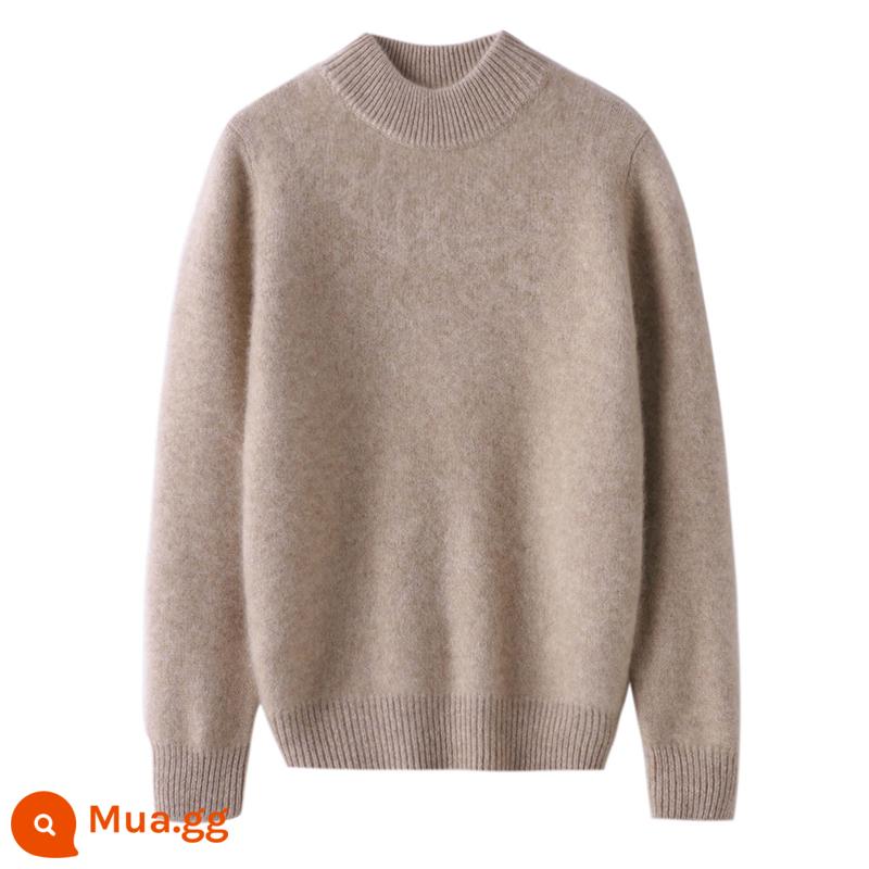 Ordos trẻ em áo len cashmere nửa cao cổ bé gái áo thun áo len bé trai đáy áo len bé cardigan dày - Dày gấp đôi ----- nửa chiều cao lạc đà