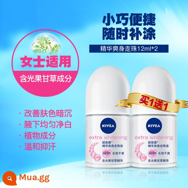 Nước hoa dạng cuộn Nivea lăn khử mùi dành cho nữ lăn nách nam hương thơm lâu nước hoa toàn thân dạng lăn dạng xịt sảng khoái hạt mồ hôi cơ thể hương thơm nhẹ - Essence dưỡng thể 12ml*2 (nữ) nhỏ gọn và di động