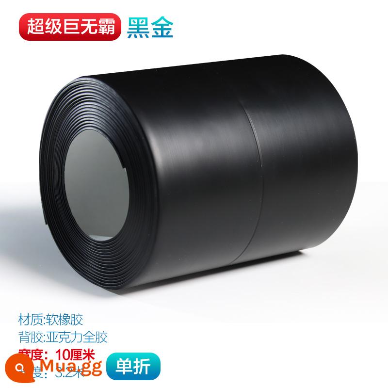 Sàn gỗ PVC sàn da chống thấm áp lực dòng L góc vuông nhà bếp và phòng tắm phổ biến cong cao và thấp khóa nhãn dán dải cạnh tự dính - Vàng đen-Super Big Mac rộng 10cm, khuyên dùng rộng hơn và dày hơn