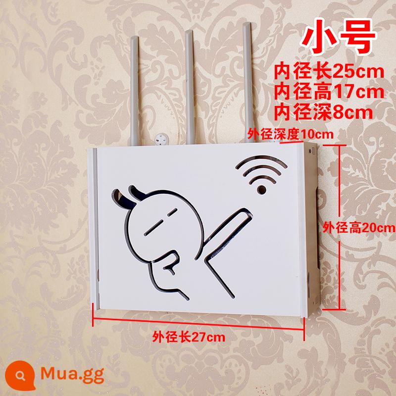 Bộ định tuyến không dây có lỗ hộp lưu trữ WiFi treo tường hộp trung tâm đa phương tiện chặn máy hộp giá đỡ - Số 303-Thỏ Rogue (thua)