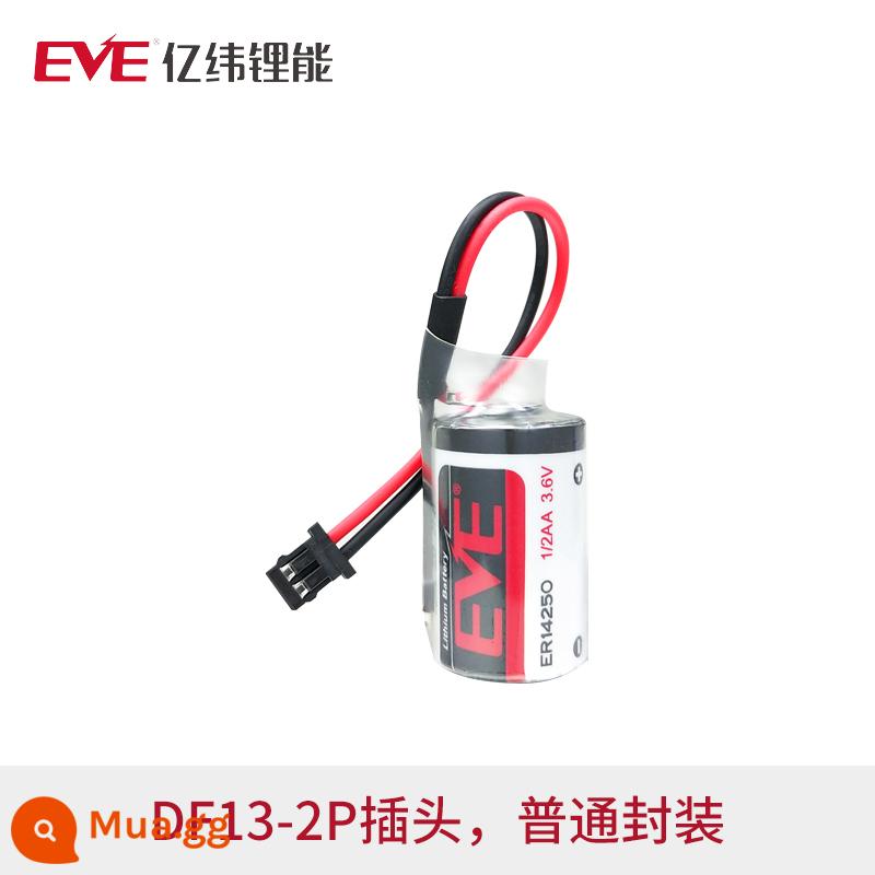 EVE Pin Lithium Năng Lượng ER14250 3.6V Thiết Kế Chương Trình Nhạc Cụ Thông Minh Điều Khiển Công Nghiệp PLC 1/2AA Dùng Một Lần - phích cắm màu đen DF13