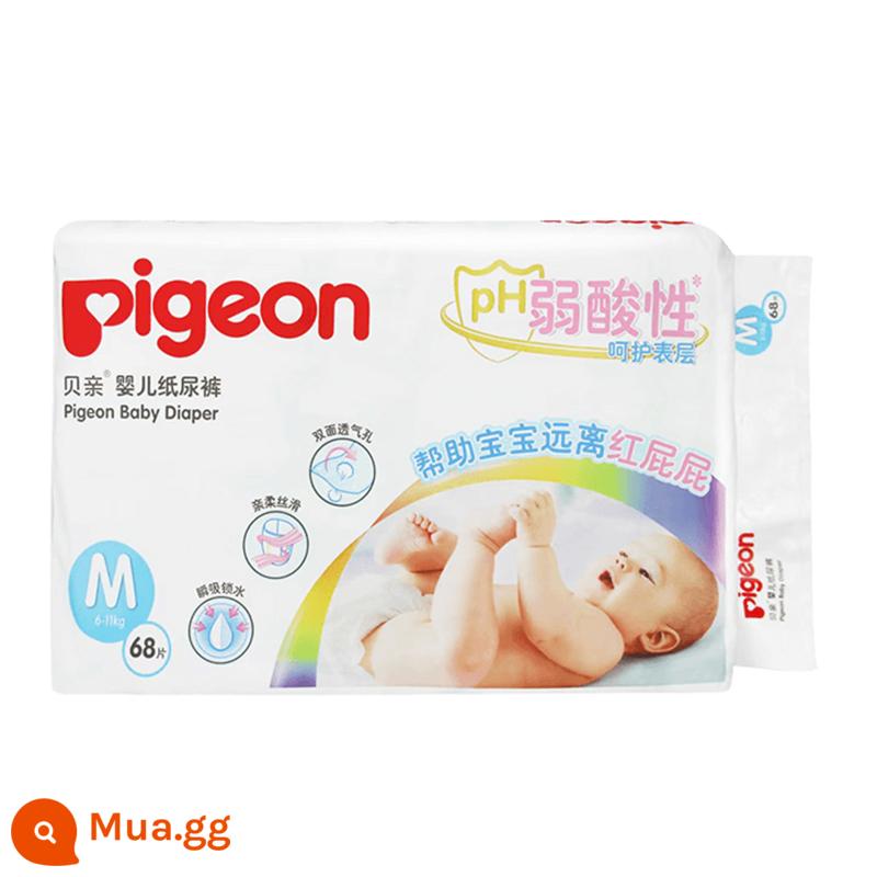 Tã Pigeon Axit Yếu Tã Em Bé Siêu Mỏng Thoáng Khí Khô Đa Năng Kích Cỡ S/M/L/XL Cho Bé Nam Và Nữ - M