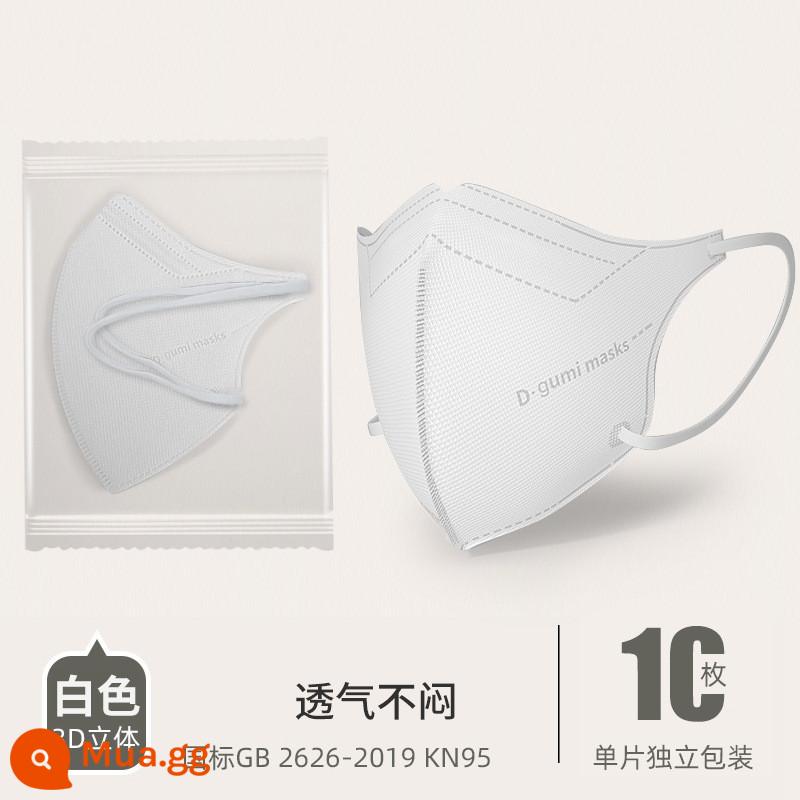 Mặt nạ 3D dành cho người lớn siêu ba chiều mặt nạ bé gái mặt nạ nhỏ màu Morandi mặt nạ nhỏ mặt nạ phụ nữ kn95 - Diamond White 30 miếng-size S [Đặc biệt dành cho mặt nhỏ/cấp KN95]