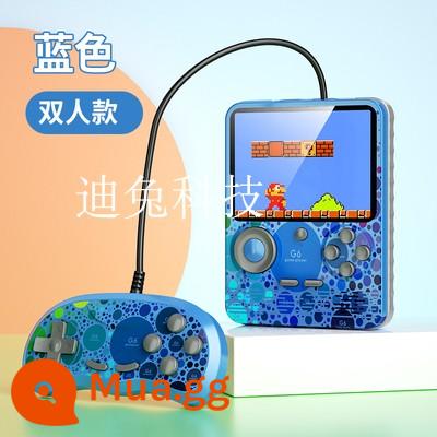 Máy Chơi Game Cầm Tay Sạc Di Động 6000MAh Hoài Cổ Bạn Trai Retro Trẻ Em Đôi Bé Gái Ngay Cả Tivi G6 Cầm Tay - G6 tăng gấp đôi màu xanh với sạc di động 6000mAh