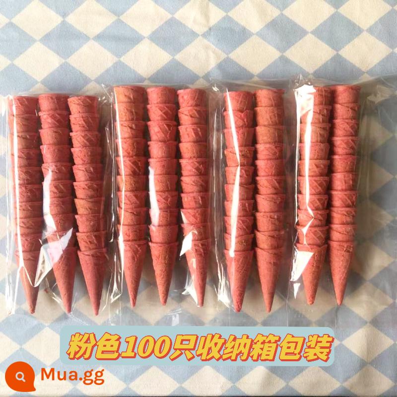 Bite thương mại của kem Mini Trứng xylind - Nón mini màu hồng 100 chiếc