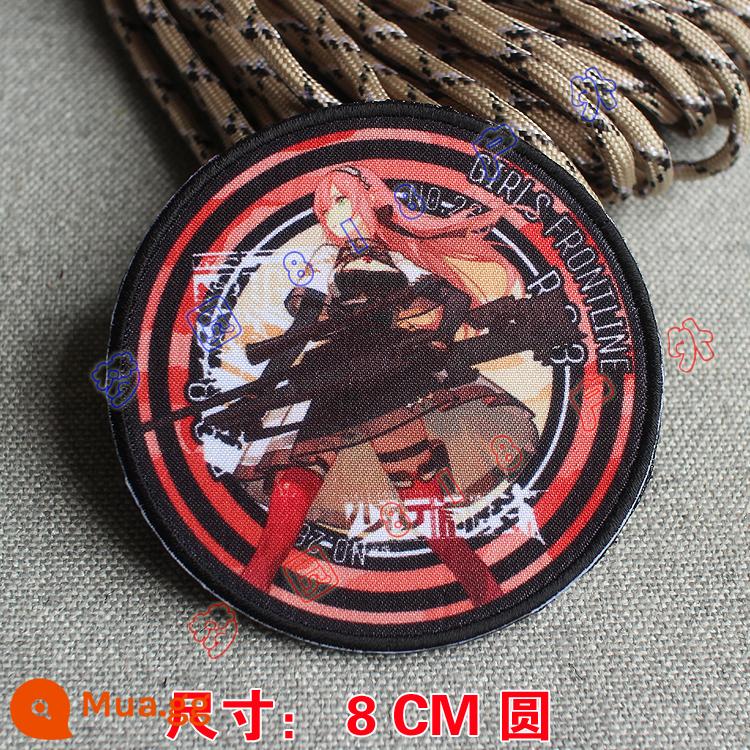 Girls Frontline Velcro Chapter In Armband Gun Girl Hai chiều Ba lô Sticker Griffin 404 Squad Morale Chapter - R93 [Q kiểu mới 8cm]