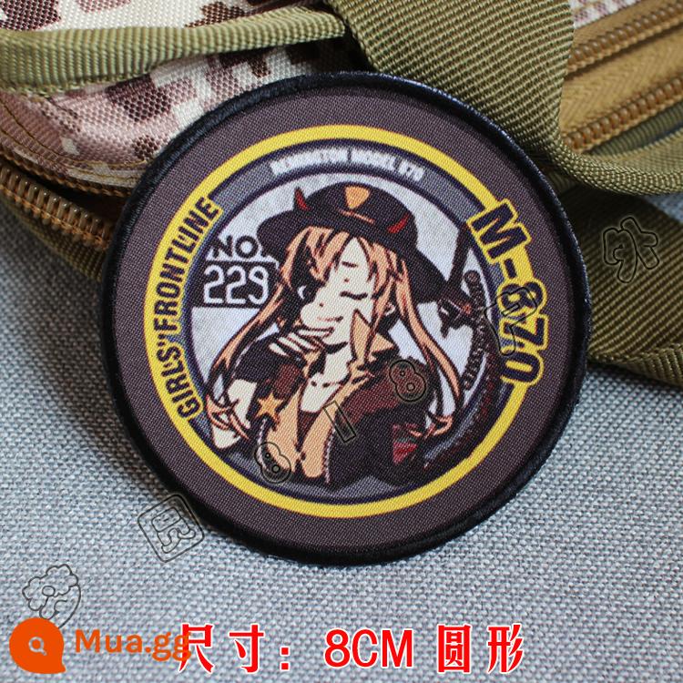 Girls Frontline Velcro Chapter In Armband Gun Girl Hai chiều Ba lô Sticker Griffin 404 Squad Morale Chapter - M-870 [tròn 8cm]