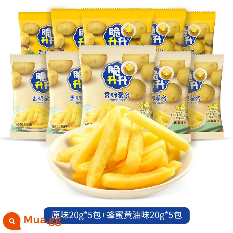 Giòn lít lít giòn Khoai tây chiên gói nhỏ khoai tây chiên 200g snack văn phòng bình dân hải hoàng thực phẩm giòn nguyên kho - Kem Mật Ong Nguyên Bản 5 5