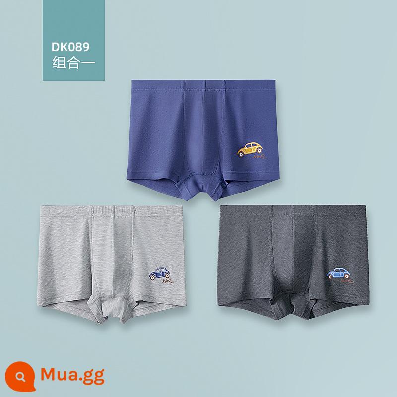 Đậu Đỏ Bé Trai Phương Thức Quần Lót Bé Trai Lớn Quần Lót Boxer Trẻ Em Cotton Nguyên Chất Đáy Đáy Quần Mỏng Thiếu Niên Quần Lót Boxer Mùa Hè - Junior Style 1 [94% Mo + 6% Amoniac] Mềm mịn, độ đàn hồi cao