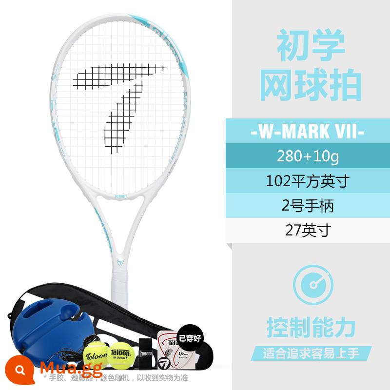 Vợt tennis Tianlong carbon dành cho sinh viên đại học, nam và nữ, người mới bắt đầu chơi đơn với bộ thiết bị luyện tập quần vợt phục hồi dây - Phong cách nữ thần MARK VII (tay cầm số 2)