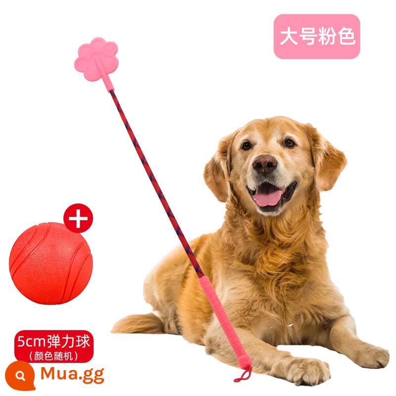 Dog hit dog stick thiết bị huấn luyện chó pet love beat roi huấn luyện dog stick dog hit stick training dog stick training đồ dùng cho chó - Bóng nhảy lớn màu hồng + đặc