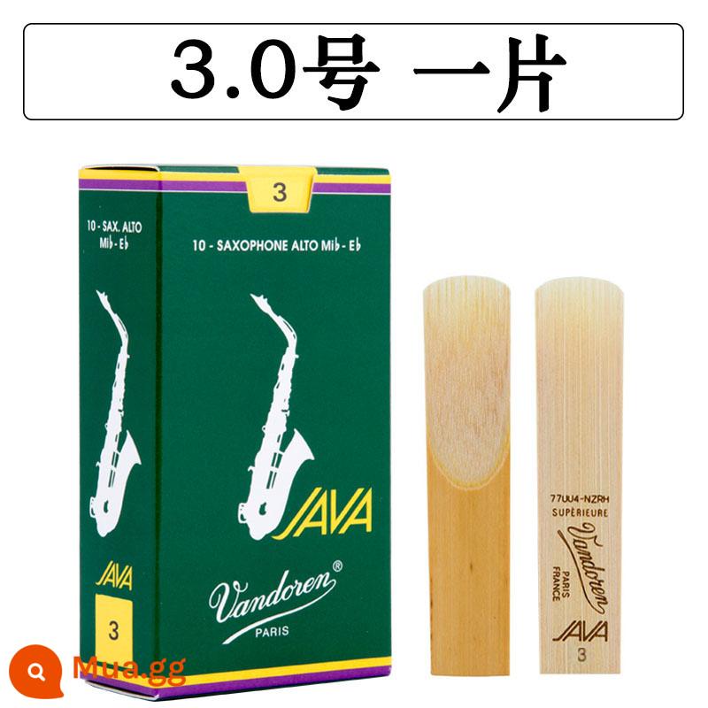 Hộp màu xanh lá cây sậy Bendlin JAVA alto sax sậy e-drop 2.5 Nhạc jazz nổi tiếng của Pháp Vandoren - Hộp màu xanh lá cây Wandelin alto số 3.0