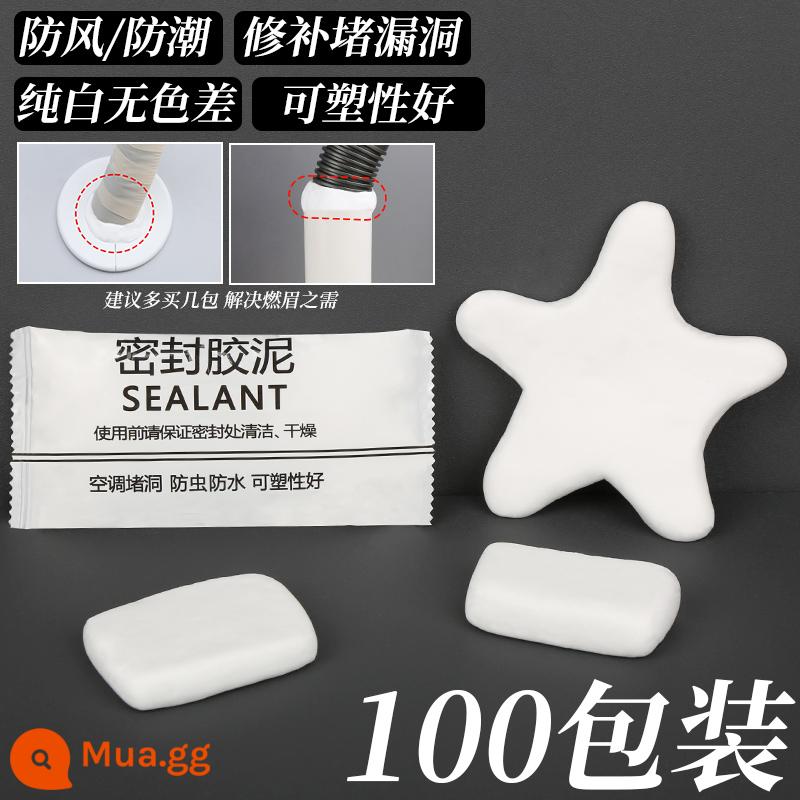 Hiện vật sửa chữa rò rỉ Keo dán chống thấm ống nước PVC cắm Wang chống chuột dán lỗ chịu nhiệt độ cao miếng dán tường miếng dán tường chặn lỗ điều hòa không khí - 100 gói [1,60 nhân dân tệ/gói] kín và chống lỗ* chống côn trùng và chống mùi