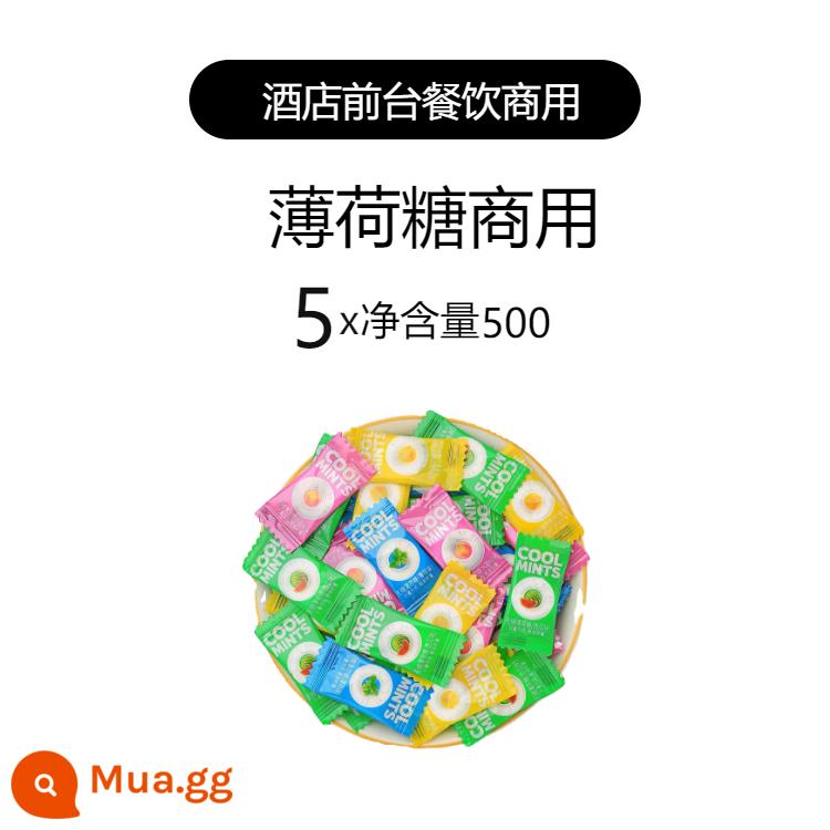 Kẹo bạc hà Yashu thương mại hơi thở thơm mát nhai kẹo cao su quầy lễ tân khách sạn cửa hàng lẩu 4S kẹo hiếu khách đồ ăn nhẹ số lượng lớn - Gói hỗn hợp 4 hương vị [mua 4 tặng 1, tổng cộng 5 pound] khoảng 2000 viên * 5 túi