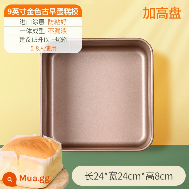 Khuôn Làm Bánh Voan Hộ Gia Đình Bộ Mousse Sống Đáy Lò Nướng Công Cụ Mài Mòn 468 6/8 Phôi 4 Inch - [Cổ] Khuôn bánh 9 inch (đế cố định)