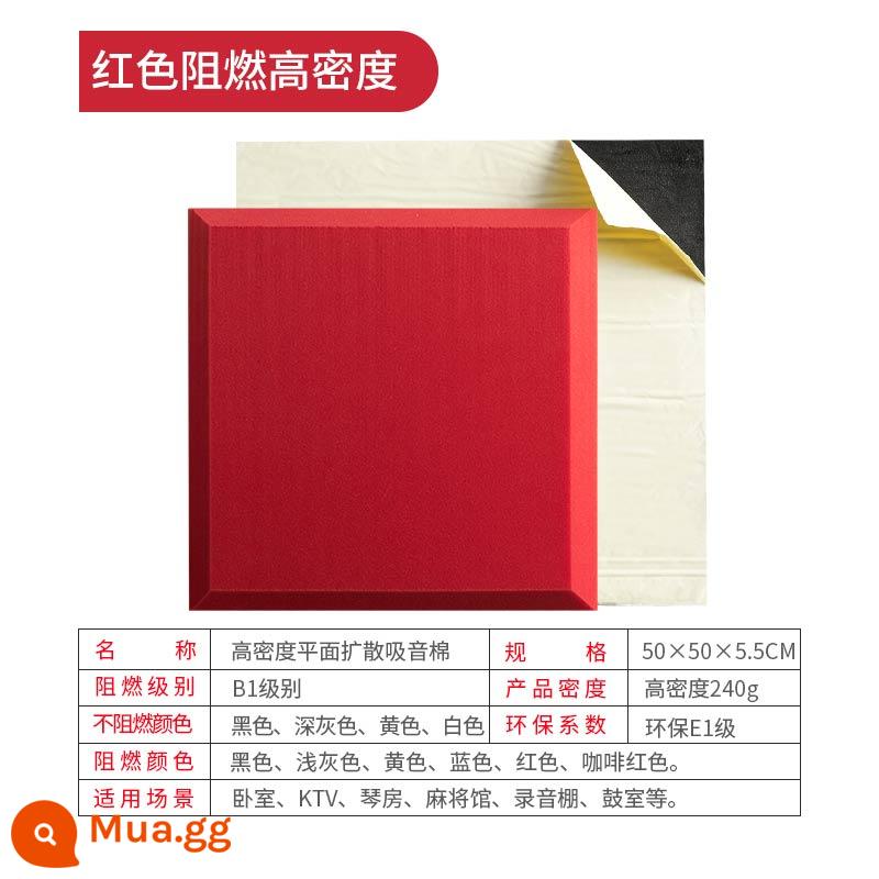 Âm thanh âm thanh cách điện nhạc phim cotton ploundboard wall âm thanh -thu hút bức tường cotton sticker phòng ngủ trong phòng ngủ phòng ngủ piano phòng trống ktv rạp chiếu phim - 10 miếng cotton phẳng 5CM, mật độ cao, chống cháy, lớp nền dính (màu đỏ)