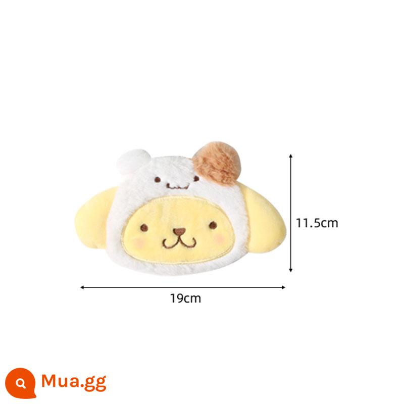 MINISO sản phẩm nổi tiếng Bộ thẻ lông thú Sanrio bằng không Ví đựng tai nghe chó quế Kulomi dễ thương - Pudding Dog [Bộ thẻ Mao Mao]