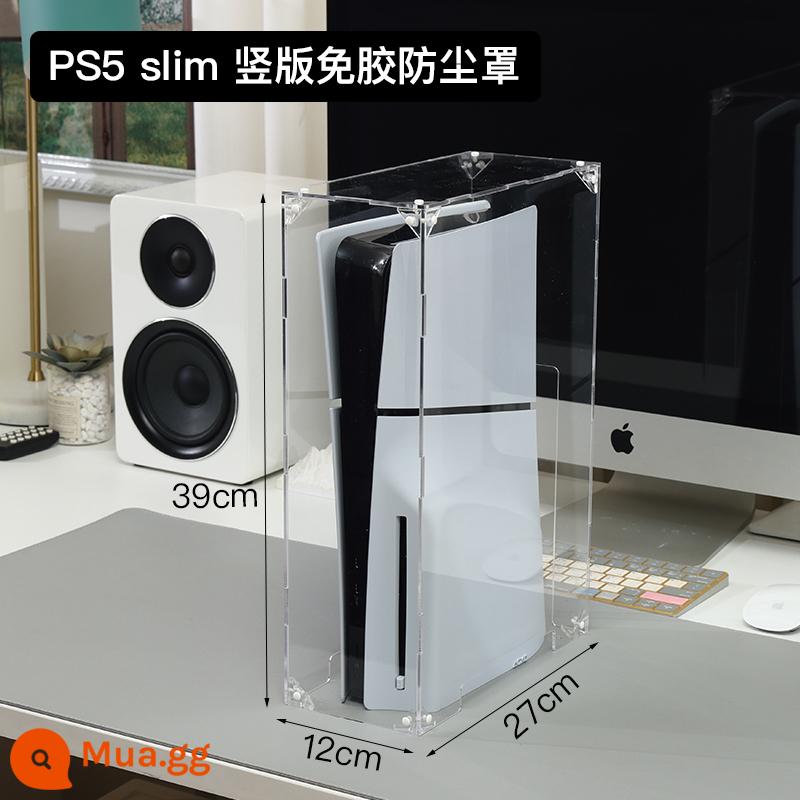 Vỏ Sony PS5 Máy Chủ Bụi Phụ Kiện Trò Chơi Vỏ Acrylic Tay Cầm Giường Túi Làm Mát Vỏ Bảo Vệ NS - [Mẫu tiêu chuẩn/không dùng keo] Tấm che bụi dọc mỏng cho PS5 (ra mắt mẫu mới)