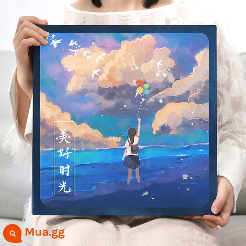 Album album dung lượng lớn chèn sách ảnh kỷ niệm gia đình trẻ em phiên bản 6 inch kỷ lục tăng trưởng của bé cuốn sách tùy biến - thời niên thiếu