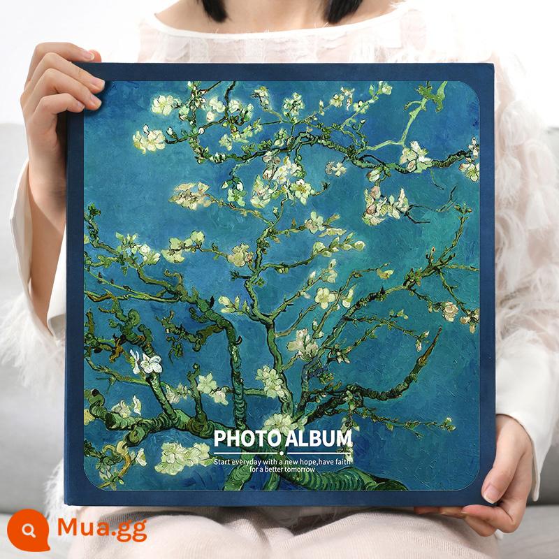 Album album dung lượng lớn chèn sách ảnh kỷ niệm gia đình trẻ em phiên bản 6 inch kỷ lục tăng trưởng của bé cuốn sách tùy biến - Van Gogh-Hoa hạnh nhân