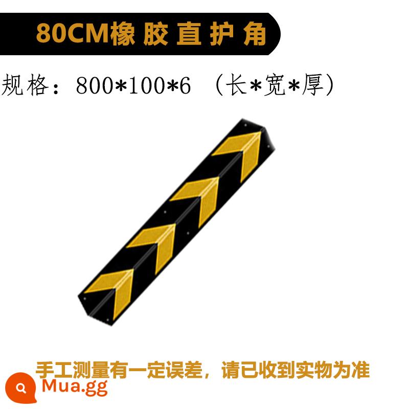 Dải bảo vệ góc cao su góc Phản chiếu góc của Thanh cảnh báo chống lại mặt đất - Cao su bảo vệ góc thẳng 800*100*6