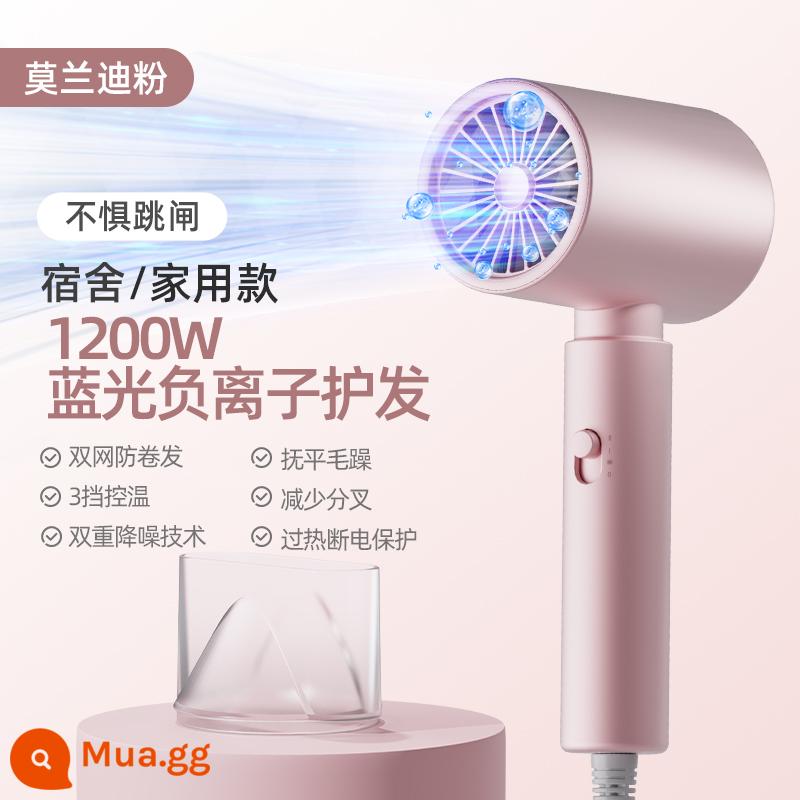 Trường trái cây SCHGUO máy sấy tóc hộ gia đình chăm sóc tóc ion âm công suất nhỏ 800W ký túc xá dành cho học sinh 500W im lặng - Bột nữ tính (chăm sóc tóc ion âm ánh sáng xanh 1200w)