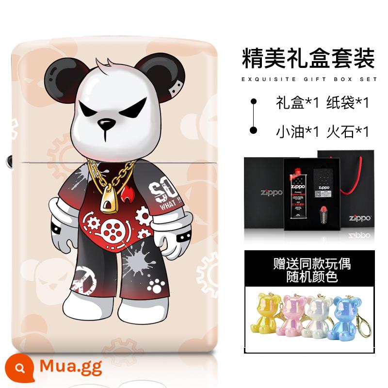 Zippo Light Qiku Bear Bear American Bản gốc nhập khẩu chính thức chính thức Zip để tặng quà cho con trai - Gấu Đỏ Hợp Thời Trang (Bộ Hộp Quà) Ngẫu Nhiên Tặng Búp Bê Cùng Kiểu