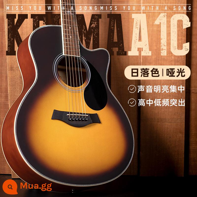 kepma kama d1c đàn guitar dân gian kama a1c mới bắt đầu hàng đầu các cô gái và chàng trai đàn guitar acoustic đặc biệt chính hãng - 40 inch ★A1C hoàng hôn mờ