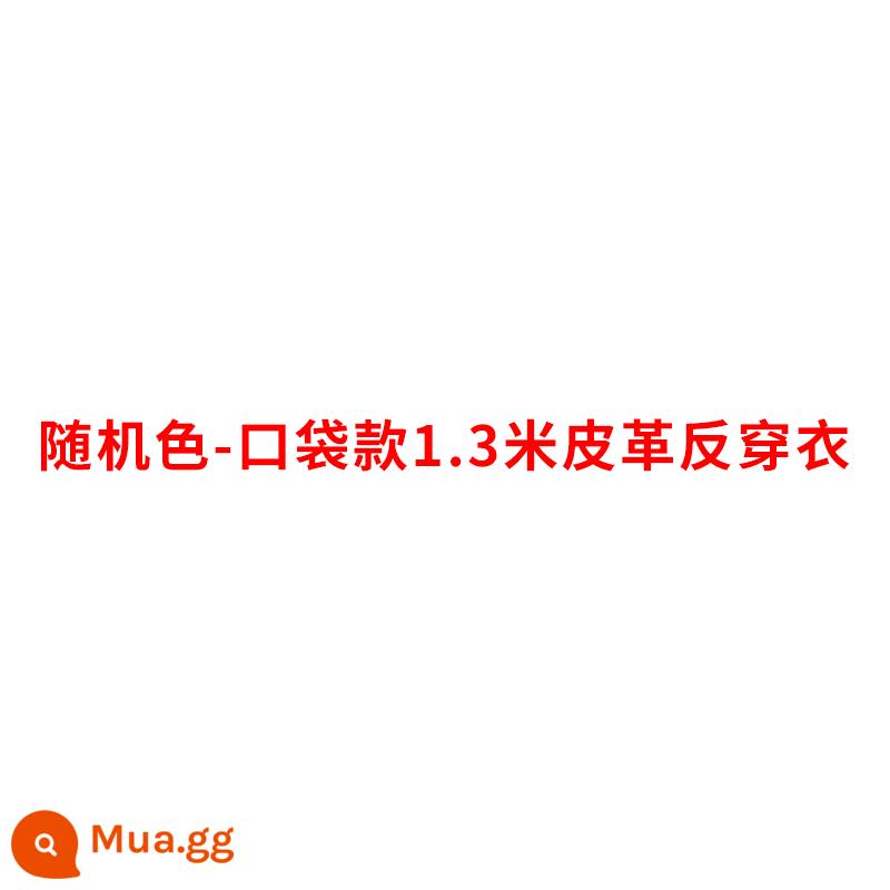 Tạp dề da chống thấm nước và chống dầu dành cho người lớn chống mặc quần áo trùm lưng quần dài nam quần áo làm việc dày dặn eo nữ da PU - Túi màu ngẫu nhiên kiểu da 1,3 mét (đảo ngược)