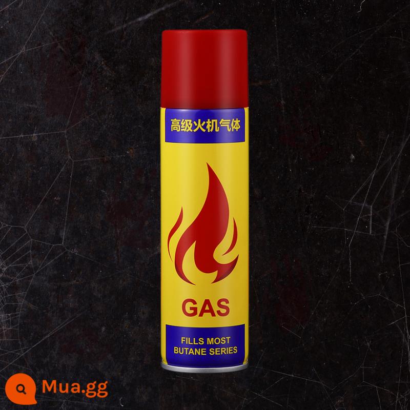 Độ Tinh Khiết Cao Khí Butan Chống Gió Bật Lửa Khí Đặc Biệt Đa Năng Bình Bơm Hơi Bình Gas Gas Đổ Đầy Chai Lớn Và Nhỏ - Bình gas 200ml + [6 viên đá lửa]