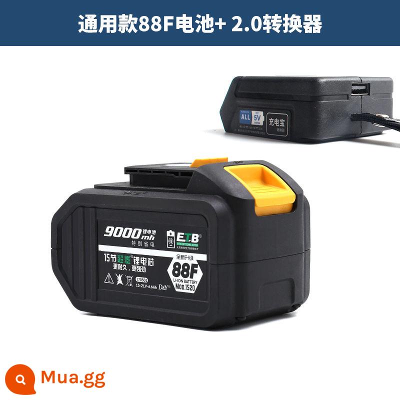 Pin Dayi 48V88V9000 mAh tuốc nơ vít điện chính hãng Pin lithium A3 với bộ sạc pin Dayi - Pin phổ thông 88F của Đức + bộ chuyển đổi điện thoại di động