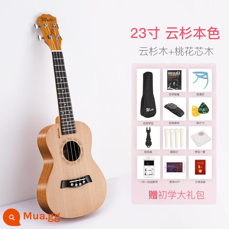 Weber Đàn Ukulele Người Mới Bắt Đầu Bé Trai Và Bé Gái Người Mới Bắt Đầu Người Mới Bắt Đầu Đàn Ukulele Trẻ Em Đàn Guitar Nhỏ Soái Hạm Store Nhạc Cụ - 23 cây vân sam + gói quà dành cho người mới bắt đầu